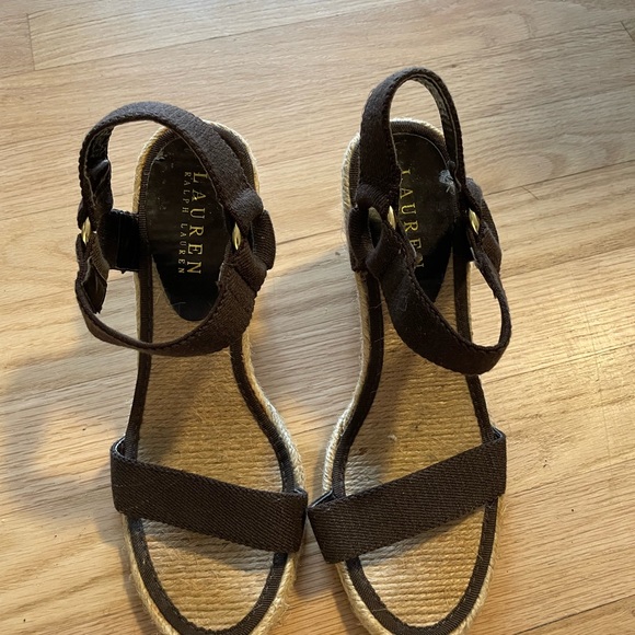 Ralph Lauren Wedge Sandals - Picture 2 of 3
